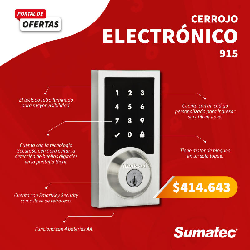 Cerrojo Electronico 915