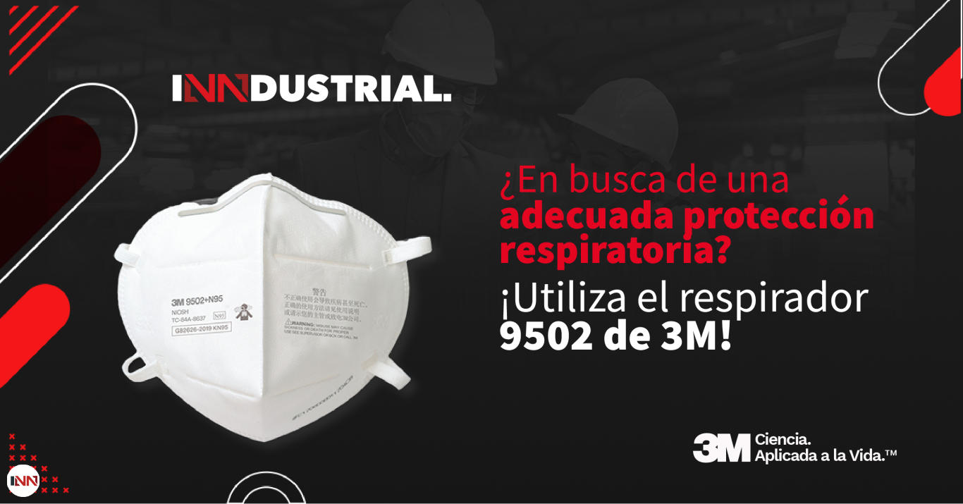 ¿En busca de una adecuada protección respiratoria? ¡Utiliza el respirador 9502 de 3M!